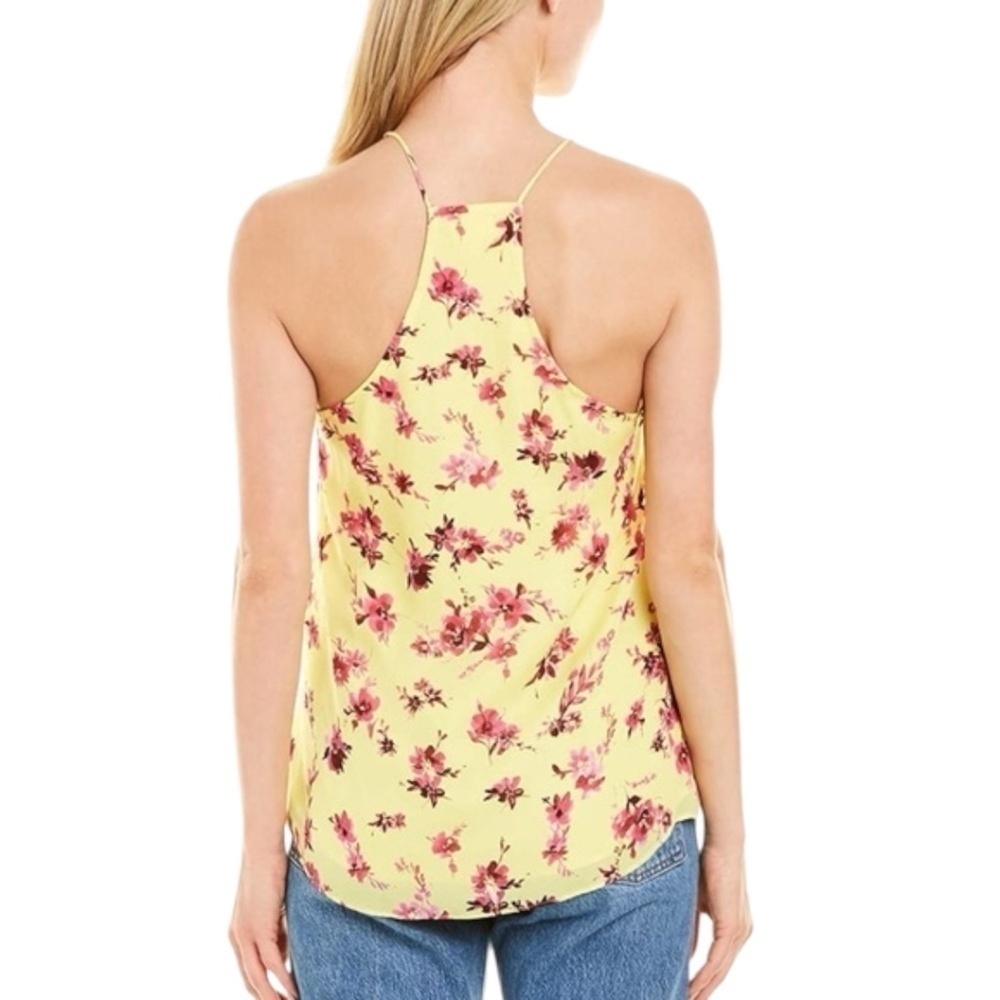 CAMI NYC Racer Camisole Silk Hibiscus Yellow and Purple Size Small- NWT - Picture 2 of 9